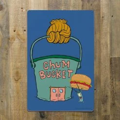 Progift Kids & Baby Chum Bucket Metal Sign - 12" X 18"