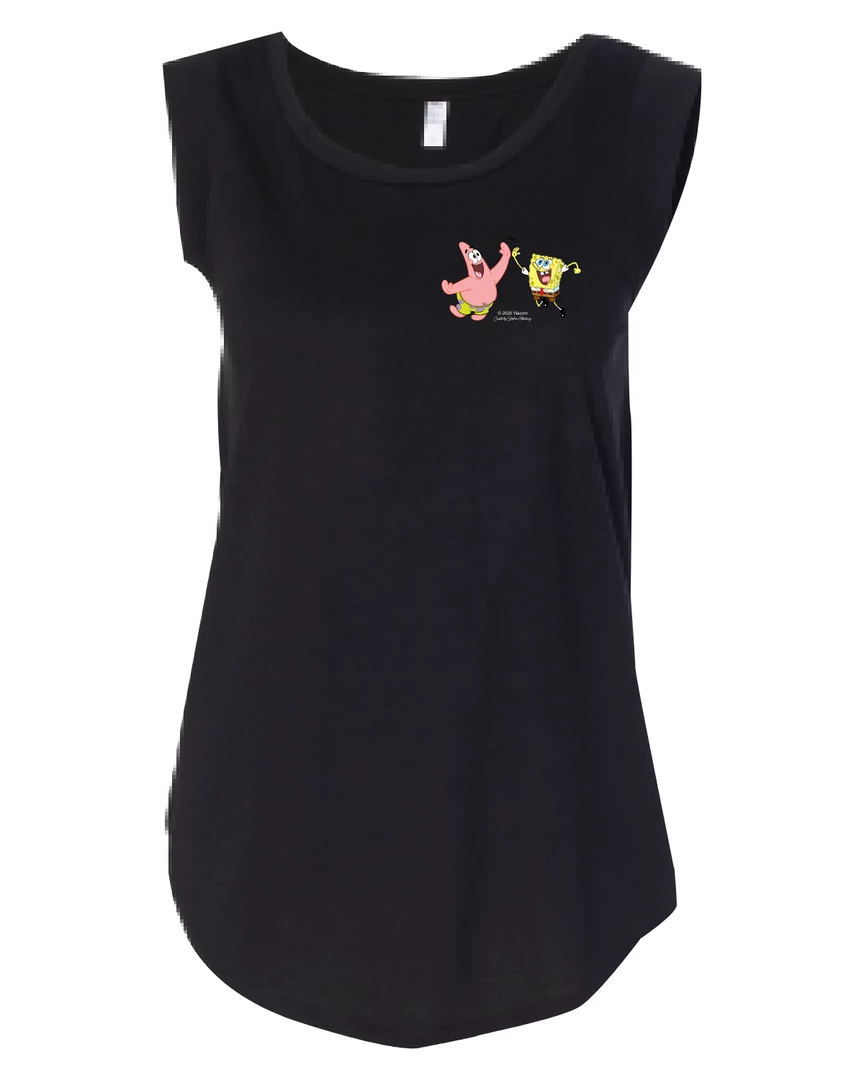 Wild-bobby SpongeBob SquarePants Do Stuff Together Women's Jersey Cap Sleeve T-Shirt Clothing 5 Wild-bobby SpongeBob SquarePants Do Stuff Together Women's Jersey Cap Sleeve T-Shirt Clothing