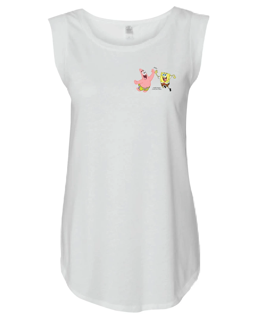 Wild-bobby SpongeBob SquarePants Do Stuff Together Women's Jersey Cap Sleeve T-Shirt Clothing 3 Wild-bobby SpongeBob SquarePants Do Stuff Together Women's Jersey Cap Sleeve T-Shirt Clothing