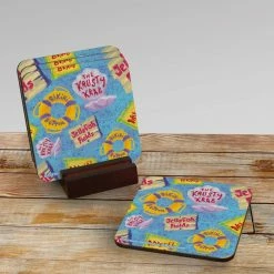 Progift The Krusty Krab Pattern Coaster - Set Of 4