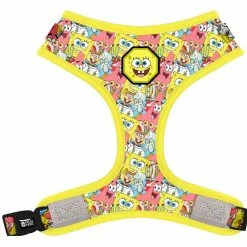 Fresh_pawz Pet Products SpongeBob SquarePants And Friends Adjustable Mesh Pet Harness