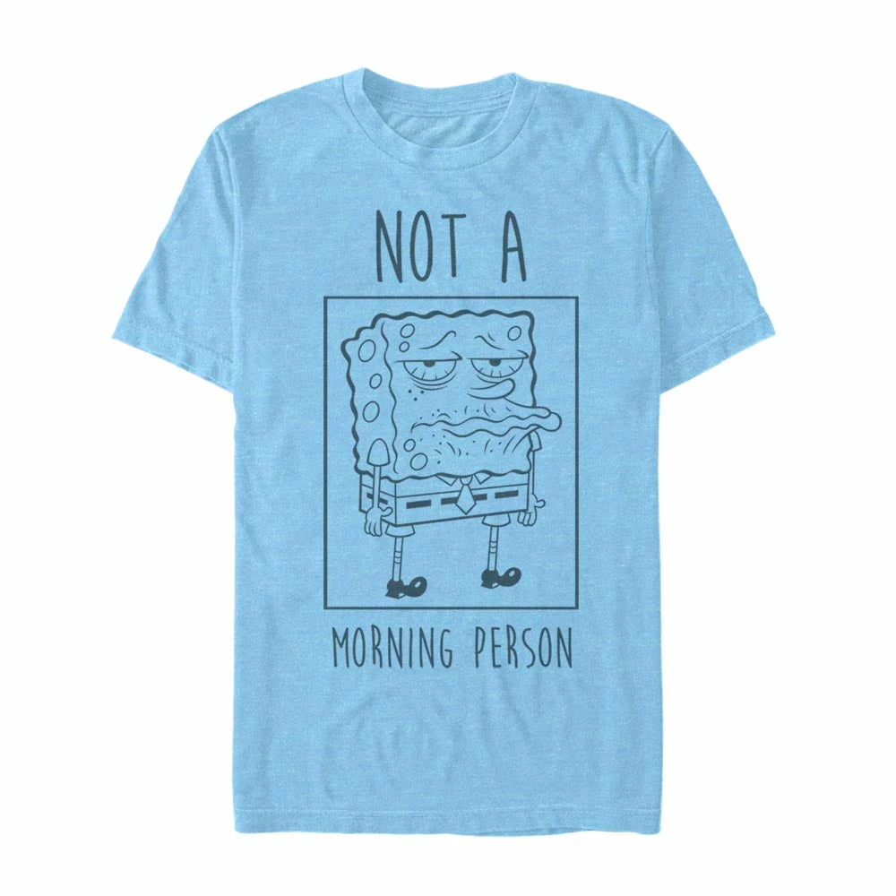 Fifthsun Clothing SpongeBob Not A Morning Person Short Sleeve T-Shirt 1 Fifthsun Clothing SpongeBob Not A Morning Person Short Sleeve T-Shirt
