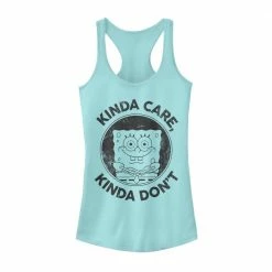 Fifthsun SpongeBob Kinda Care Kinda Don't Racerback Tank Top Clothing