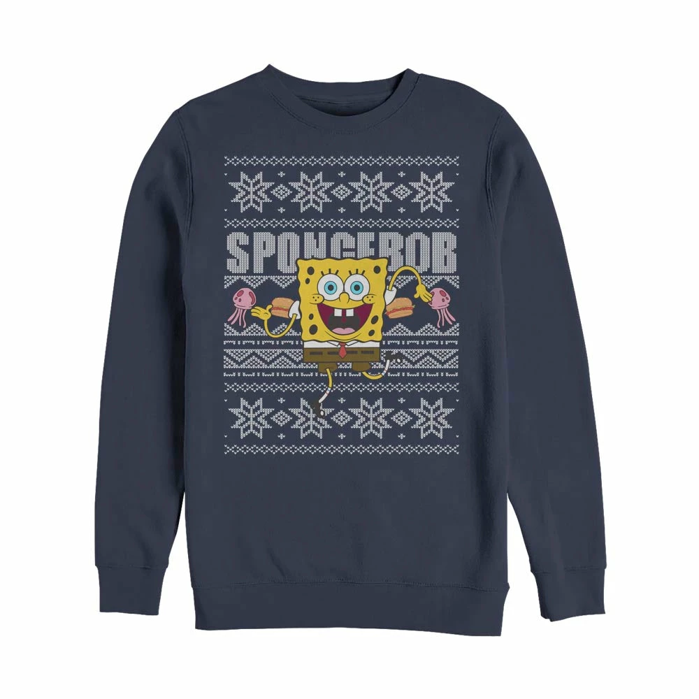 Fifthsun Clothing SpongeBob SquarePants Dancing Sponge Crew Neck Sweatshirt 1 Fifthsun Clothing SpongeBob SquarePants Dancing Sponge Crew Neck Sweatshirt