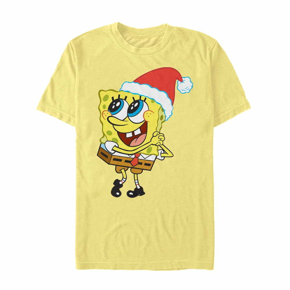 Fifthsun Clothing SpongeBob Santa Short Sleeve T-Shirt 1 Fifthsun Clothing SpongeBob Santa Short Sleeve T-Shirt