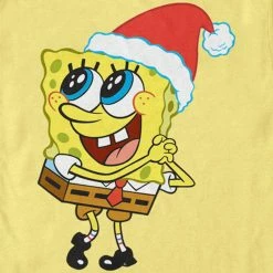 Fifthsun Clothing SpongeBob Santa Short Sleeve T-Shirt