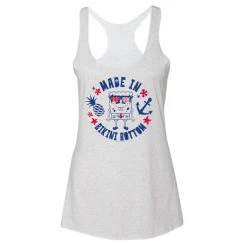 Dtg2go SpongeBob SquarePants Made In Bikini Bottom Women's Tri-Blend Racerback Tank Top