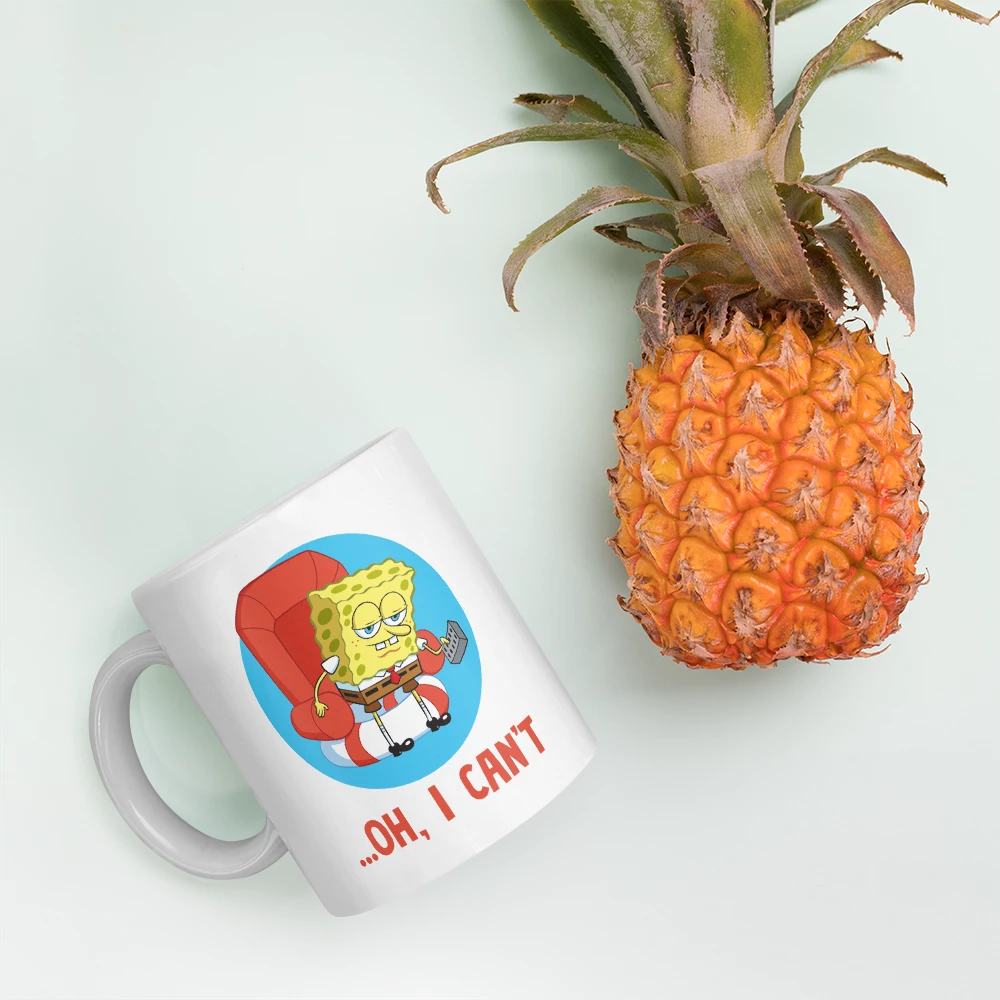 Monetyze-casetry Drinkware SpongeBob SquarePants Oh, I Can't Meme White Mug 4 Monetyze-casetry Drinkware SpongeBob SquarePants Oh, I Can't Meme White Mug