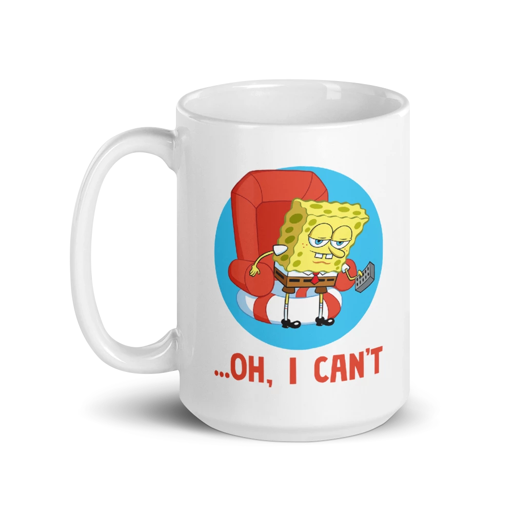 Monetyze-casetry Drinkware SpongeBob SquarePants Oh, I Can't Meme White Mug 5 Monetyze-casetry Drinkware SpongeBob SquarePants Oh, I Can't Meme White Mug
