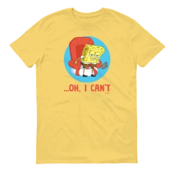 Dtg2go SpongeBob SquarePants Oh, I Can't Meme Adult Short Sleeve T-Shirt Clothing