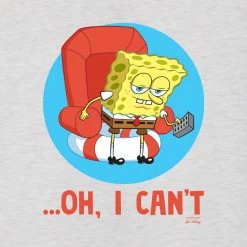 Dtg2go SpongeBob SquarePants Oh, I Can't Meme Women's Tri-Blend Racerback Tank Top