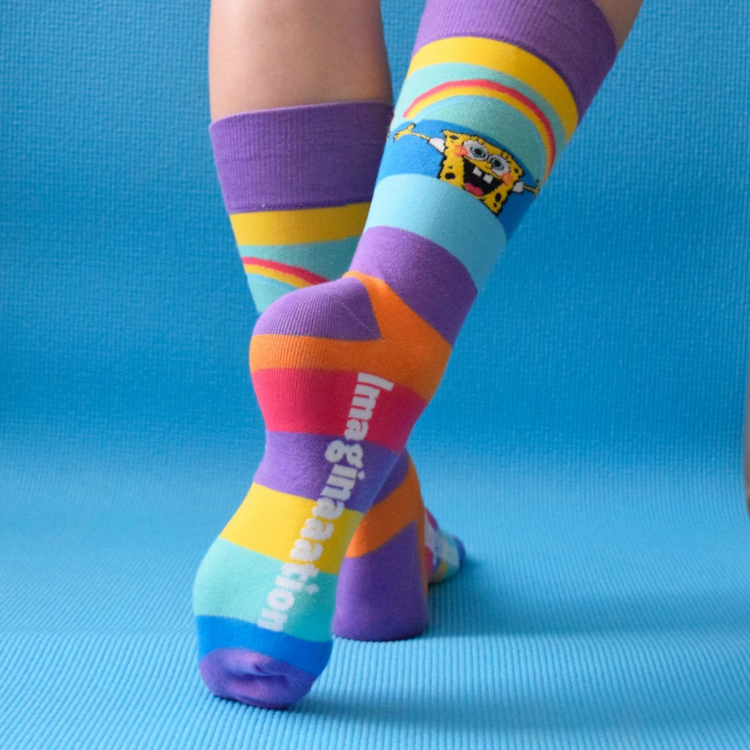 Fba-sock101 SpongeBob SquarePants Imagination Socks 7 Fba-sock101 SpongeBob SquarePants Imagination Socks