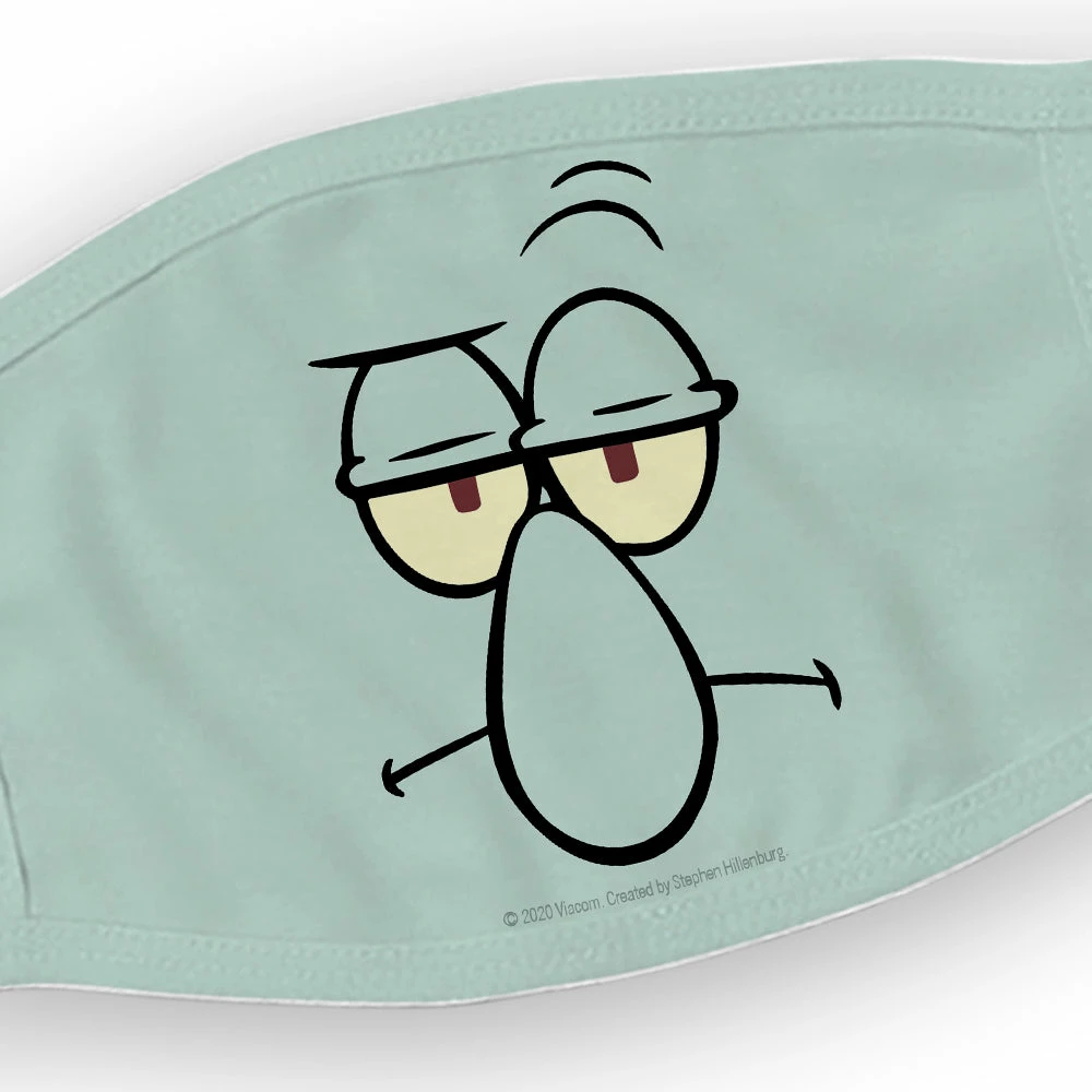 Progift SpongeBob SquarePants Squidward Big Face Washable Face Mask 2 Progift SpongeBob SquarePants Squidward Big Face Washable Face Mask