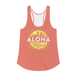 Printful SpongeBob SquarePants Aloha Women's Racerback Tank Top