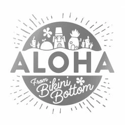 Monetyze-vismark SpongeBob SquarePants Aloha Laser Engraved Tumbler With Straw Drinkware