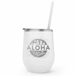 Monetyze-vismark SpongeBob SquarePants Aloha Laser Engraved Tumbler With Straw Drinkware
