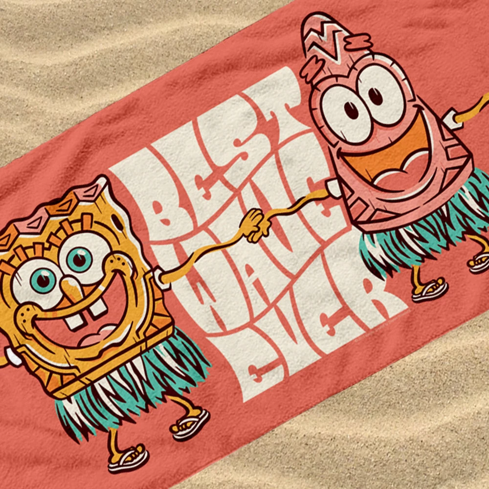 Progift Kids & Baby SpongeBob SquarePants Best Wave Ever Beach Towel 3 Progift Kids & Baby SpongeBob SquarePants Best Wave Ever Beach Towel