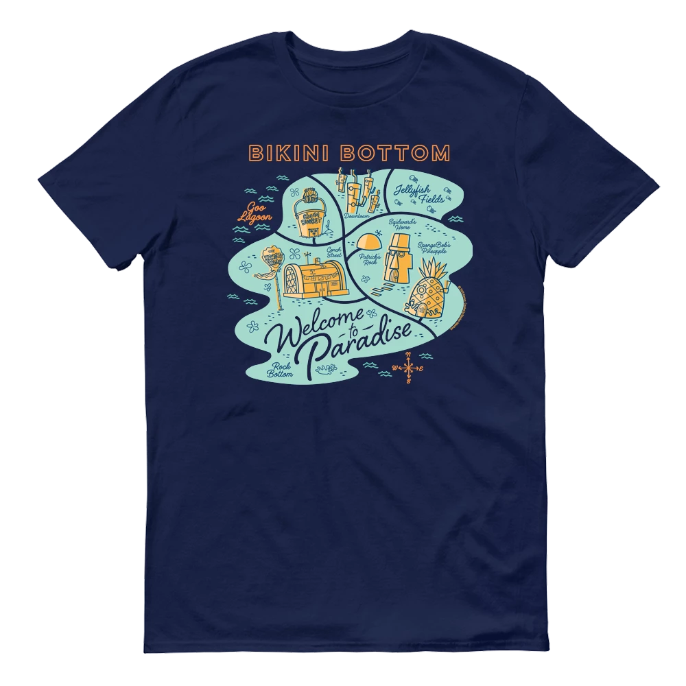 Monster Digital SpongeBob SquarePants Welcome To Paradise Adult Short Sleeve T-Shirt Clothing 5 Monster Digital SpongeBob SquarePants Welcome To Paradise Adult Short Sleeve T-Shirt Clothing