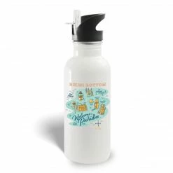 Photomugs SpongeBob SquarePants Welcome To Paradise 20 Oz Screw Top Water Bottle With Straw