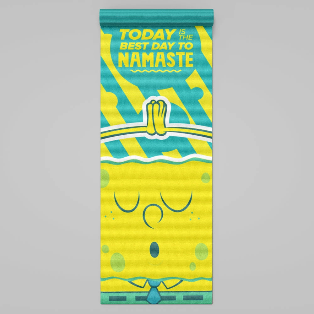 Disruptsports SpongeBob SquarePants Namaste Yoga Mat Accessories 1 Disruptsports SpongeBob SquarePants Namaste Yoga Mat Accessories