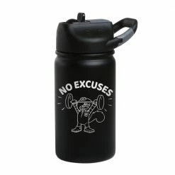 Monetyze-vismark SpongeBob SquarePants Sandy Cheeks No Excuses Laser Engraved Short SIC Water Bottle Drinkware