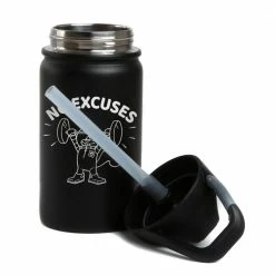 Monetyze-vismark SpongeBob SquarePants Sandy Cheeks No Excuses Laser Engraved Short SIC Water Bottle Drinkware