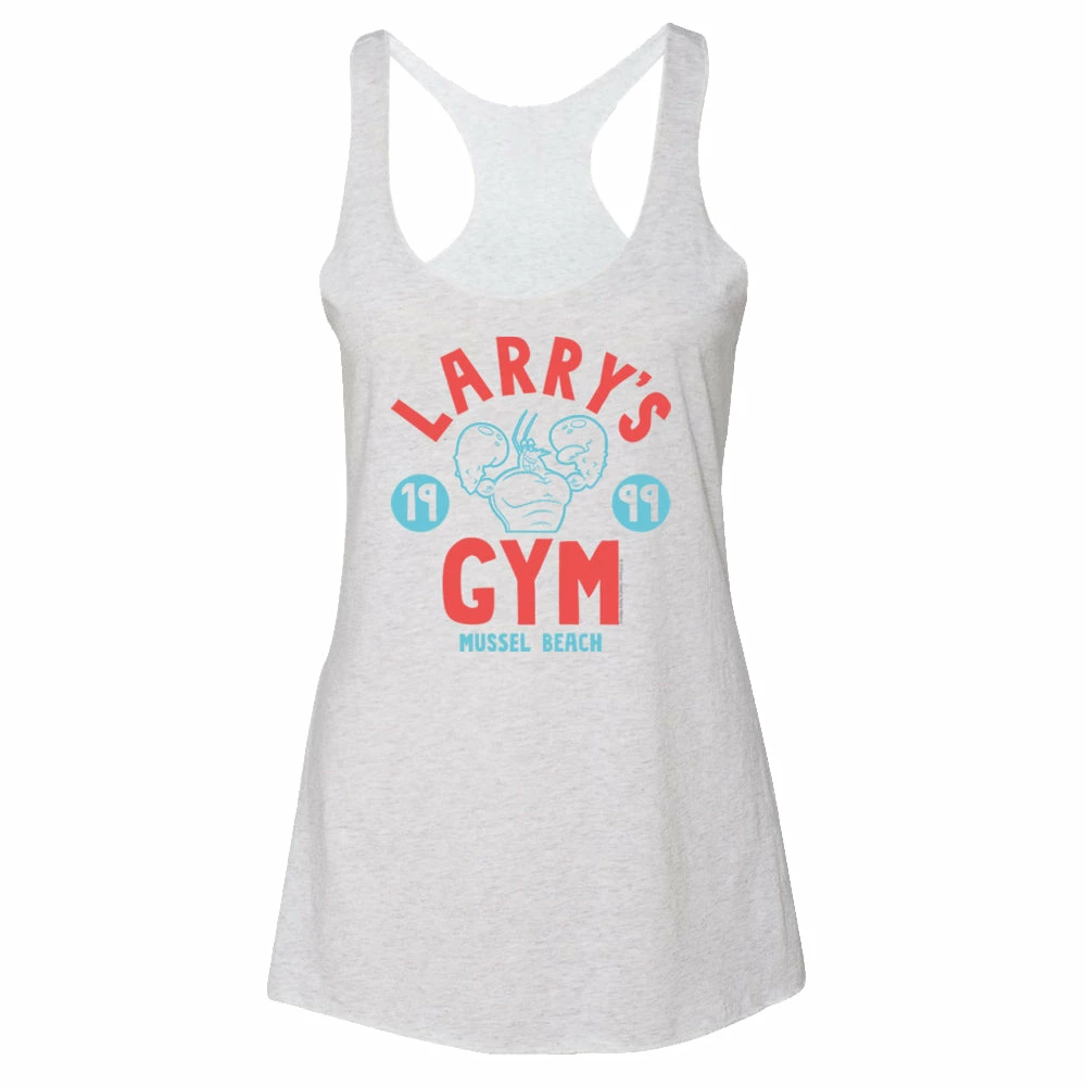 Dtg2go Clothing SpongeBob SquarePants Larry's Gym 1999 Women's Tri-Blend Racerback Tank Top 1 Dtg2go Clothing SpongeBob SquarePants Larry's Gym 1999 Women's Tri-Blend Racerback Tank Top