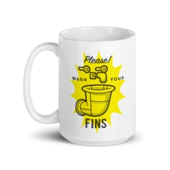 Monetyze-casetry SpongeBob SquarePants Wash Your Fins White Mug