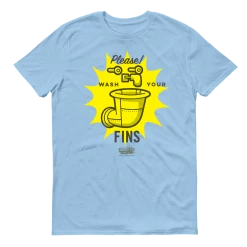 Monster Digital SpongeBob SquarePants Wash Your Fins Adult Short Sleeve T-Shirt Clothing