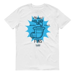 Monster Digital SpongeBob SquarePants Wash Your Fins Adult Short Sleeve T-Shirt Clothing
