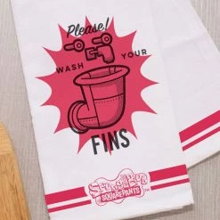 Progift SpongeBob SquarePants Wash Your Fins Hand Towel Home & Office