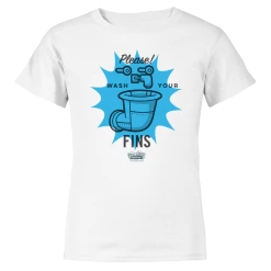 Dtg2go SpongeBob SquarePants Wash Your Fins Kids Short Sleeve T-Shirt Clothing