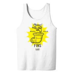 Dtg2go Clothing SpongeBob SquarePants Wash Your Fins Adult Tank Top