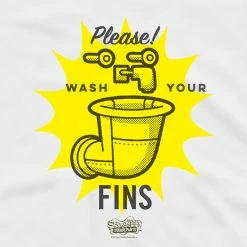 Dtg2go Clothing SpongeBob SquarePants Wash Your Fins Adult Tank Top