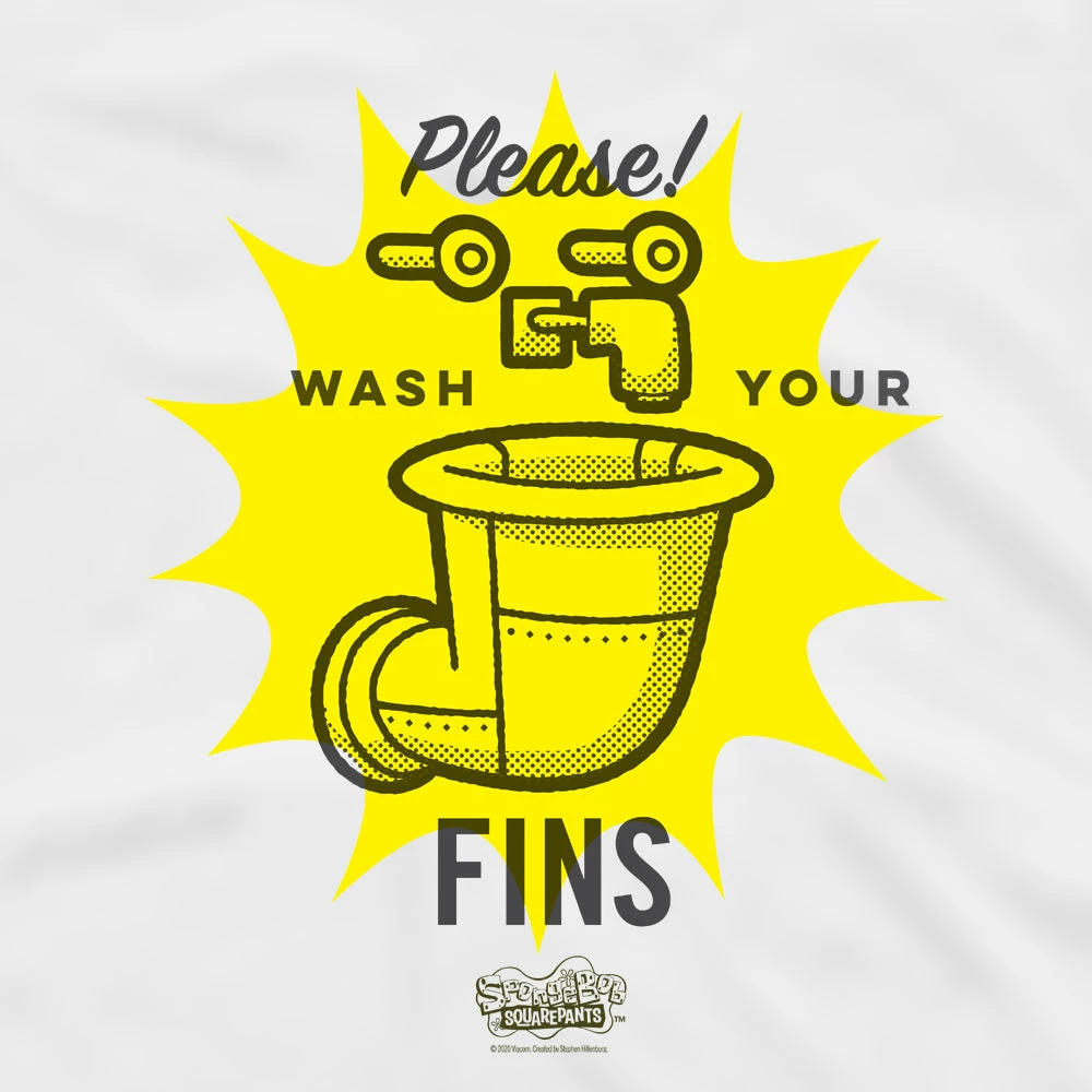 Dtg2go Clothing SpongeBob SquarePants Wash Your Fins Adult Tank Top 2 Dtg2go Clothing SpongeBob SquarePants Wash Your Fins Adult Tank Top