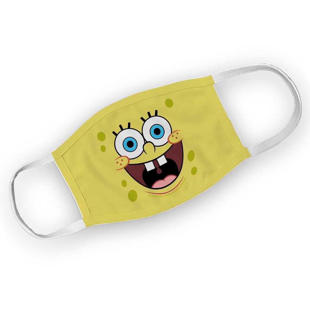 Progift Accessories SpongeBob SquarePants Big Face Washable Face Mask 1 Progift Accessories SpongeBob SquarePants Big Face Washable Face Mask