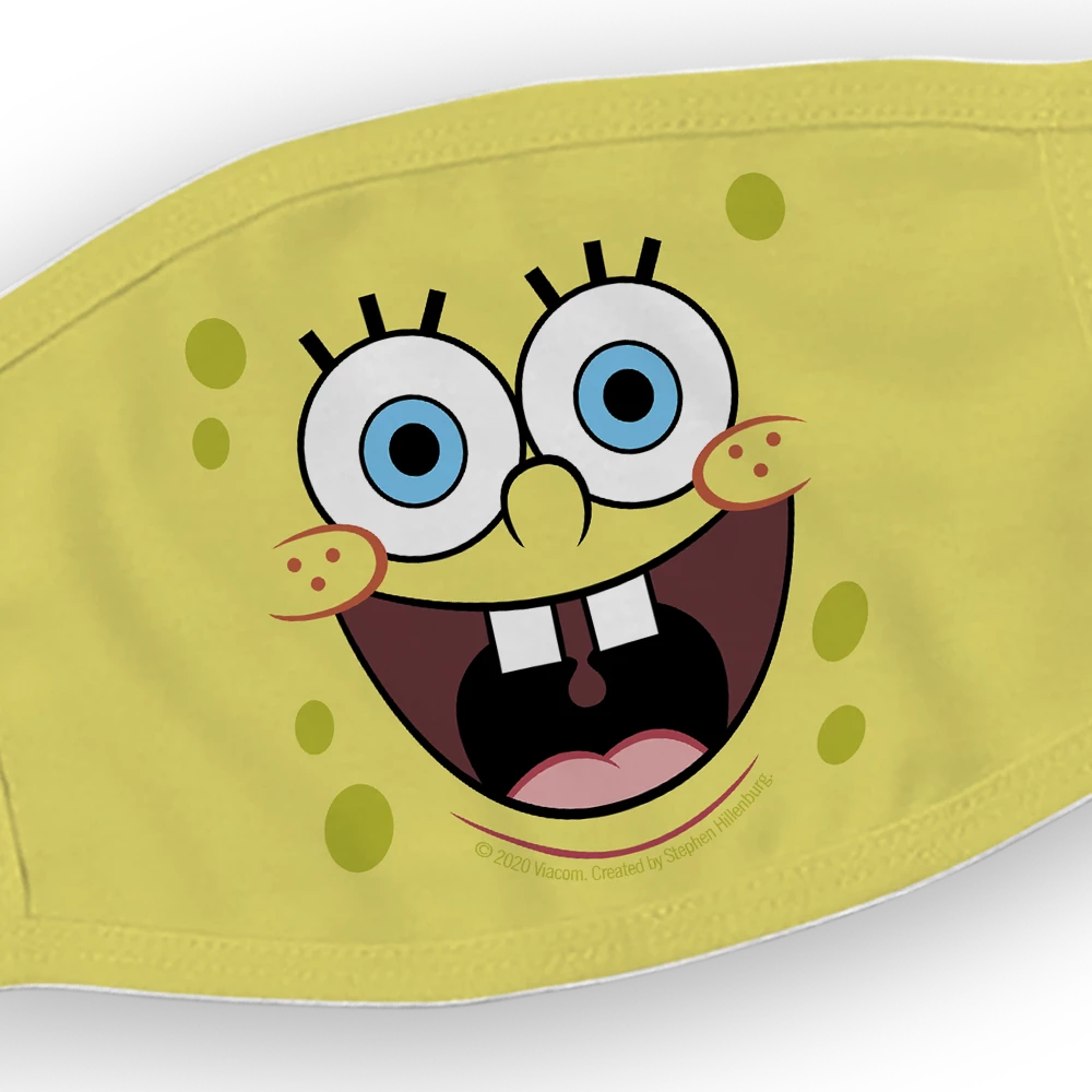 Progift Accessories SpongeBob SquarePants Big Face Washable Face Mask 2 Progift Accessories SpongeBob SquarePants Big Face Washable Face Mask