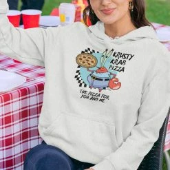 Fba-tsc The Krusty Krab Pizza Lightweight Hooded Sweatshirt Clothing