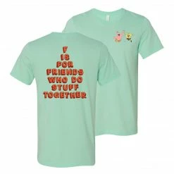 Wild-bobby SpongeBob SquarePants Do Stuff Together Pastel Short Sleeve T-Shirt