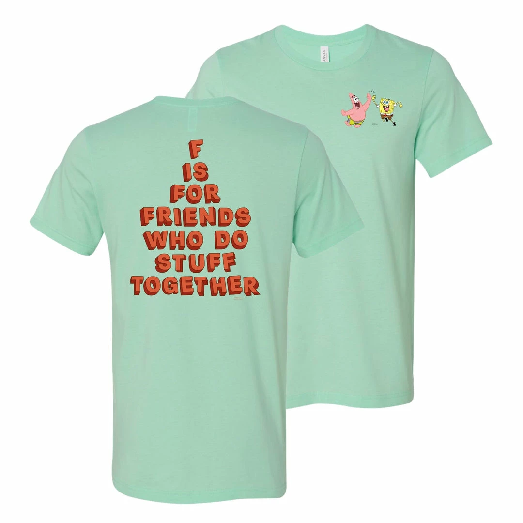 Wild-bobby SpongeBob SquarePants Do Stuff Together Pastel Short Sleeve T-Shirt 1 Wild-bobby SpongeBob SquarePants Do Stuff Together Pastel Short Sleeve T-Shirt