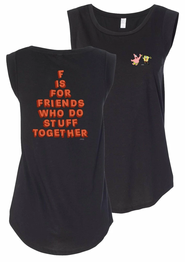 Wild-bobby SpongeBob SquarePants Do Stuff Together Women's Jersey Cap Sleeve T-Shirt Clothing 2 Wild-bobby SpongeBob SquarePants Do Stuff Together Women's Jersey Cap Sleeve T-Shirt Clothing