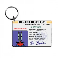 Fba-logosunlimited SpongeBob Bikini Bottom Drivers License Keychain Bundle