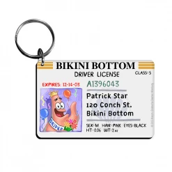 Fba-logosunlimited SpongeBob Bikini Bottom Drivers License Keychain Bundle