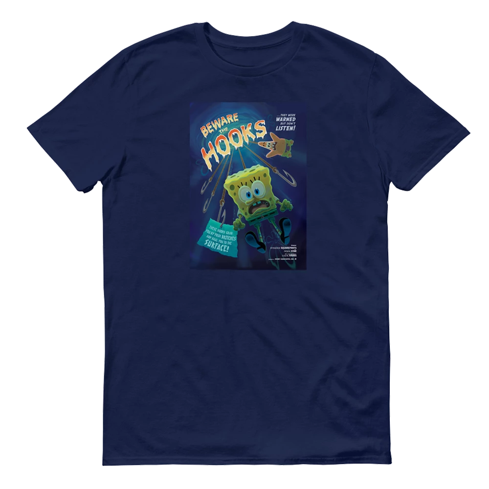 Monster Digital SpongeBob SquarePants Beware The Hooks Adult Short Sleeve T-Shirt 3 Monster Digital SpongeBob SquarePants Beware The Hooks Adult Short Sleeve T-Shirt