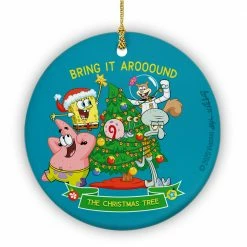 Photomugs SpongeBob SquarePants Bring It Around Round Ceramic Ornament