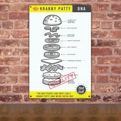 Progift Home & Office The Krusty Krab DNA Metal Sign