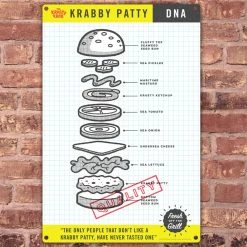 Progift Home & Office The Krusty Krab DNA Metal Sign