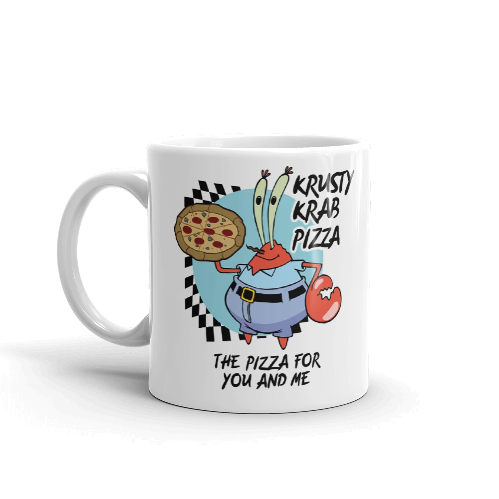 Monetyze-casetry SpongeBob SquarePants The Krusty Krab Pizza White Mug Drinkware 3 Monetyze-casetry SpongeBob SquarePants The Krusty Krab Pizza White Mug Drinkware