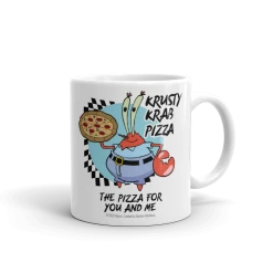 Monetyze-casetry SpongeBob SquarePants The Krusty Krab Pizza White Mug Drinkware