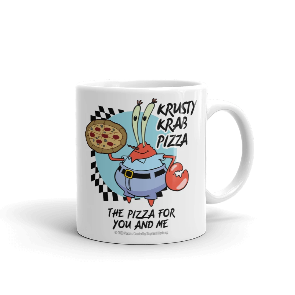 Monetyze-casetry SpongeBob SquarePants The Krusty Krab Pizza White Mug Drinkware 2 Monetyze-casetry SpongeBob SquarePants The Krusty Krab Pizza White Mug Drinkware